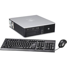 Unité centrale HP DC7900 SFF - Gris - Intel Core 2 Duo E7300 / 2.66 GHz - RAM 2 Go - HDD 80 Go - DVD - Gigabit Ethernet - Windows 7 Familiale