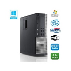 Pc dell optiplex 790 sff intel pentium g840 2.8ghz 4go ddr3 250go wifi win 7 pro