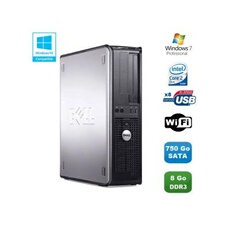Pc dell optiplex 380 dt core 2 duo e7500 2,92ghz 8go ddr3 750go win 7 pro