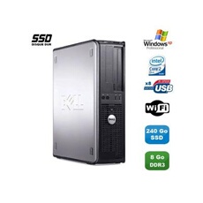 Pc optiplex 380 dt core 2 duo e7500 2,92ghz 8go ddr3 240go ssd win xp pro