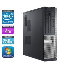 Unité centrale Dell Optiplex 3010 Desktop - Noir - Intel Pentium G870 / 3.10 GHz - RAM 4 Go - HDD 250 Go - DVD - Gigabit Ethernet - Windows 7