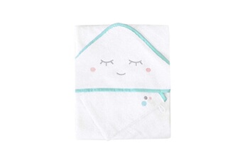 Sortie de bain et Serviette bébé DOMIVA Coffret sortie de bain + gant - 75 x 75 cm - aqua sourire