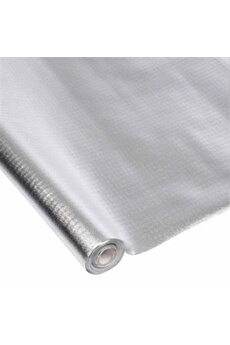 nappe de table generique nappe plastique imperméable 1,20x5m argent