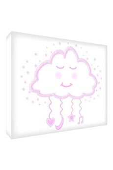 Mobiles Feel Good Art 'feel good art bloc décoratif souvenir du bébé motif nuage de rêve `` medio - 10.5 x 15 x 2 cm rosa plido