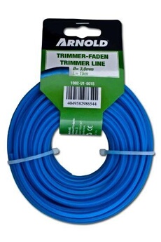 Accessoire pour débroussailleuse Arnold Arnold 1082-u1-0005 fil pour coupe-bordure circulaire à 4 pans 3 mm