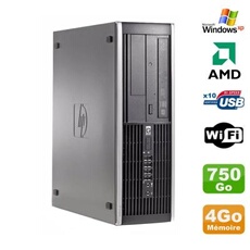 Pc hp compaq 6005 pro sff amd 3ghz 4go ddr3 750go sata graveur wifi windows xp
