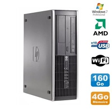 Pc hp compaq 6005 pro sff amd 3ghz 4go ddr3 160go sata graveur wifi win 7 pro