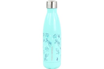 Gourde et poche à eau AUCUNE Yoko design bouteille isotherme de 500 ml au motif primavera bleu