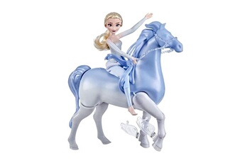Poupée Hasbro Disney la reine des neiges 2 - poupee princesse disney elsa 30 cm et son cheval nokk interactif 23cm