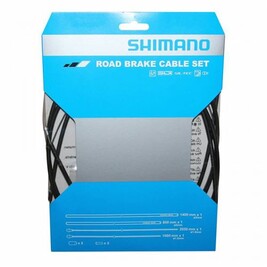 Kit Transmission/frein Clarks Teflon Noir – 2 Câbles + Gaines + Butées + Embouts – Pour Vélo Route/VTT