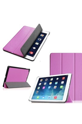 Etui Apple iPad Air 2 (iPad 6) (Wifi/4G/LTE) Smartcover pliable violet Cuir  Style avec stand - Housse coque de protection nouvel Apple iPad Air 6
