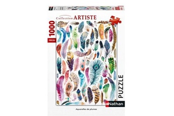 Puzzle Nathan Nathan - puzzle 1000 pièces : artiste - aquarelles de plumes
