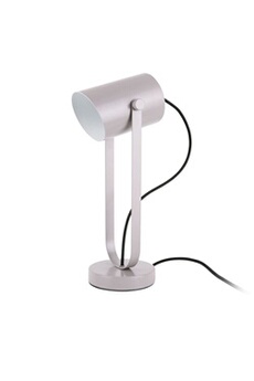 lampe de bureau present time - lampe de table snazzy - gris rose -