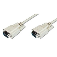 ASSMANN - Câble VGA - HD-15 (VGA) (M) pour HD-15 (VGA) (M) - 3 m - beige