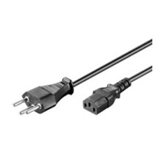 GENERIQUE - Cordon d'alimentation - Prise Suisse vers IEC C13 - 2 m - Noir