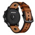 Bracelet Cuir Véritable Pour Montre Connectée – Compatible Garmin, Galaxy, Huawei (18-22 Mm)