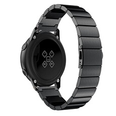 GENERIQUE - Bracelet en métal pour Samsung Galaxy Watch Active - 20mm - Noir