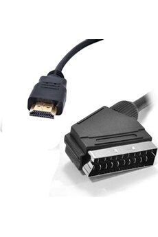 Câbles vidéo CABLING Câble HDMI vers Péritel mâle mâle prémium, prise en charge 1080P, pour DVD, TV 1,8m