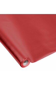 nappe de table generique nappe plastique imperméable 1,20x5m rouge