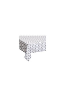nappe de table atmosphera créateur d'intérieur - nappe antitache à motifs hindi 140x240cm gris