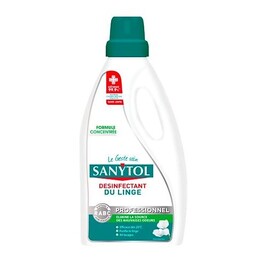 Lessive Sanytol Désinfectant linge Professionnel - Flacon de 2 litres ...