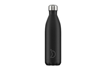 Gourde et poche à eau Chilly's Bottles Chilly's bouteille isotherme monochrome black 750ml