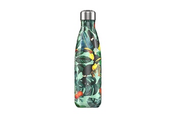 Gourde et poche à eau Chilly's Bottles Chilly's bouteille isotherme tropicale toucan 500ml