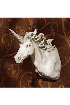 Figurine de collection Design Toscano Design toscano alicorn licorne trophy sculpture murale