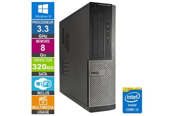 PC De Bureau Dell PC Dell Optiplex 3010 Dt I3-3220 3.30Ghz 8Go/320Go WiFi W10