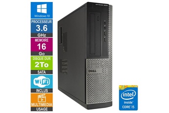 PC De Bureau Dell PC Dell Optiplex 3010 Dt i5-3470 3.60Ghz 16Go/2To WiFi W10