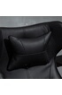 Vinsetto Fauteuil gaming fauteuil de bureau gaming base ronde métal pivotante 360° hauteur réglable coussins intégrés revêtement synthétique noir photo 4