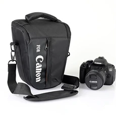Sac, housse, étui photo - vidéo GENERIQUE Sac appareil photo bandoulière étanche W001 pour Canon reflex - Noir