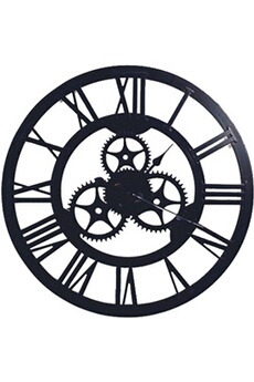 Horloge The Home Deco Factory - Horloge avec engrenage 70 cm