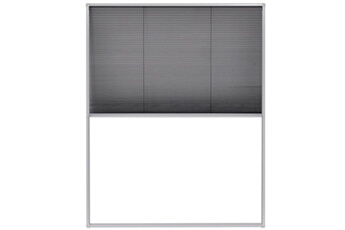 Moustiquaire GENERIQUE Moustiquaire plissée pour fenêtre aluminium 60x160 cm