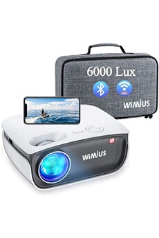 Vidéoprojecteur Wimius VidéoProjecteur 6000 lumens Full HD Supporte 1080P