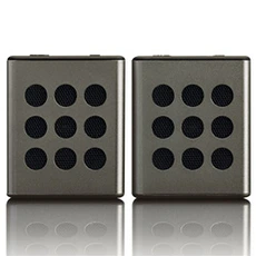 Enceinte sans fil GENERIQUE Lenco BTP-200BK - Ensemble d’enceintes stéréo Bluetooth® avec autonomie de 8 heures et accessoires - Gris