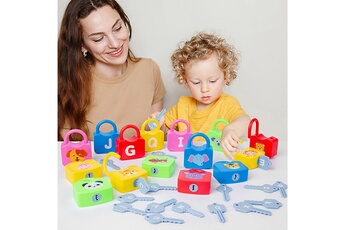 Autre jeux éducatifs et électroniques GENERIQUE Jouets éducatifs pour l'éducation de la petite enfance montessori débloquant le jeu de l'alphabet v1