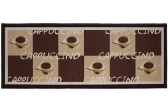 Tapis pour enfant Andiamo Andiamo 1100336 tapis de cuisine motif tasses de cappuccino marron 67 x 180 cm