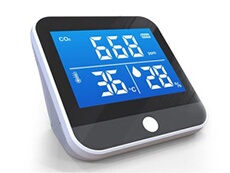 Station météo sans fil Purline AIRTESTER CO2 Noir - Détecteur CO2 - Intérieur