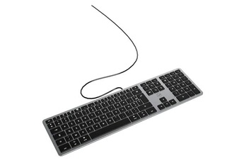 Mobility Lab Clavier Ml311890? - clavier anglais qwerty filaire pour mac gris sidéral et noir
