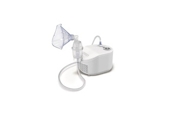 Mouche bébé Omron Nébuliseur x101 easy avec masque - pour traiter les rhumes et les toux, l'asthme et les allergies chez l'enfant et l'ad.