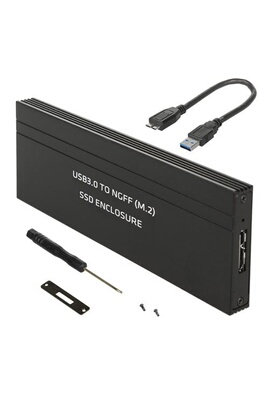 Accessoire pour disque dur Maclean Boîtier de disque dur USB 3.0 M.2 SDD  NGFF jusqu'à 5 Gbit/s SSD externe Adaptateur 2230/2242/2260/2280 mm  Prend en charge le plug & play UASP