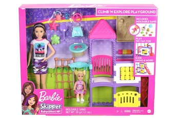 Poupée Barbie Coffret de jeu barbie skipper babysitter journée au parc