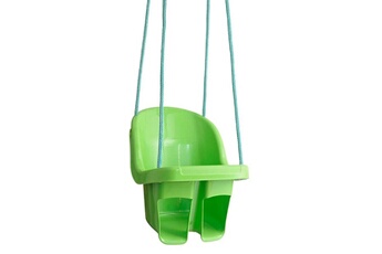 Balançoire et portique multi-activités Tega Baby Fraize balançoire enfant à cordes avec siège et dossier vert