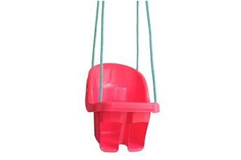 Balançoire et portique multi-activités Tega Baby Fraize balançoire enfant à cordes avec siège et dossier rouge