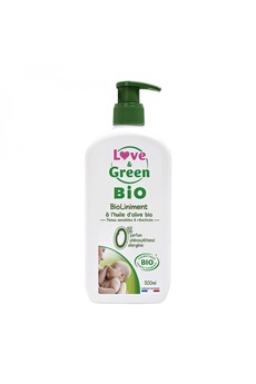 Trousse de toilette bébé Love & Green Love and green - bioliniment à l'huile d'olive bio - 500ml