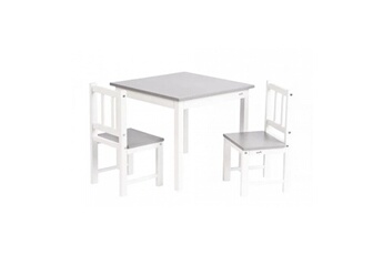 Geuther Ensemble table / chaise Meubles d activite en hevea 2 chaises et une couleur blanc