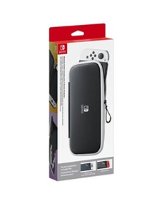 Pochette de transport et protection d'écran pour Switch OLED Noir