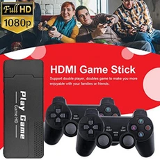 Manette Qumox Console de jeu rétro classique HD Game Stick - 4500 jeux intégrés avec 2 manettes