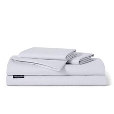 Parure de lit - - En coton - 135x200 cm - Gris clair